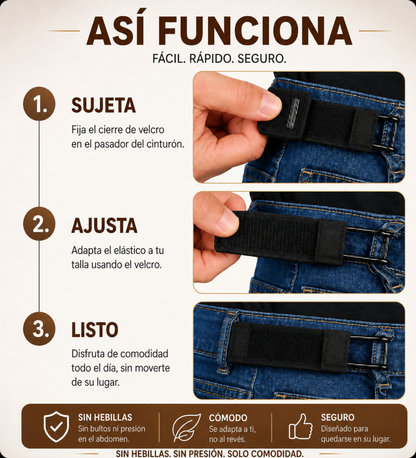 Aúreo® Cinturón sin hebilla